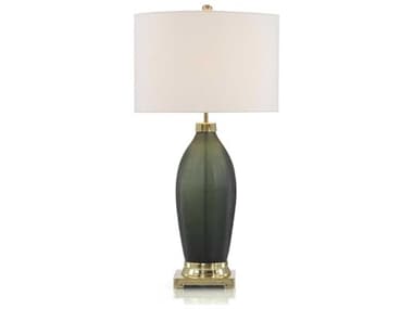 John Richard Emerald Green Glass Buffet Lamp JRJRL10366