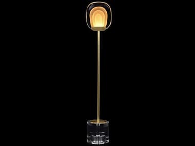 John Richard Bansho Gold Nickel Crystal Glass Buffet Lamp JRJRL10390