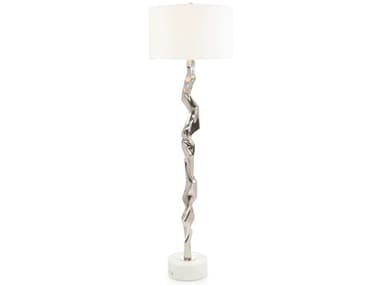 John Richard Geometric Polished Nickel Floor Lamp JRJRL10551