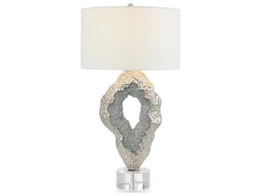John Richard Lapidary Hammered Nickel Buffet Lamp JRJRL10600
