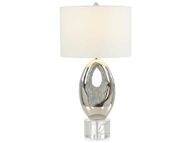 John Richard Polished Nickel Geode Buffet Lamp JRJRL10604