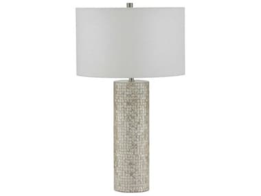 John Richard Speranza White Linen Buffet Lamp JRJRL10786
