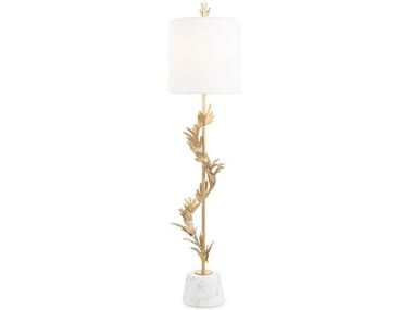 John Richard Twining Flora Polished Brass Buffet Lamp JRJRL10866