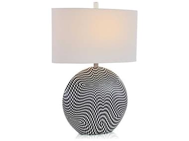 John Richard Illusion Black White Buffet Lamp JRJRL11071