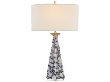 John Richard Stone Obelisk White Black Buffet Lamp JRJRL11088
