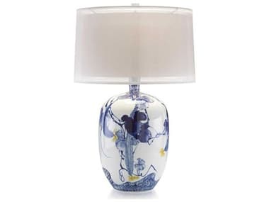 John Richard Asian Gardens Blue Buffet Lamp JRJRL8854