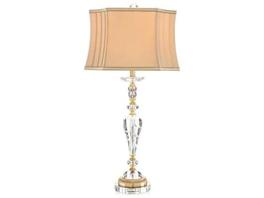 John Richard Crystal Swirl Soft Beige Gold Buffet Lamp JRJRL8871