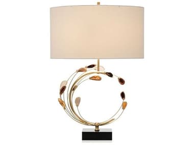 John Richard Swirling Agates Brown LED Buffet Lamp JRJRL9680