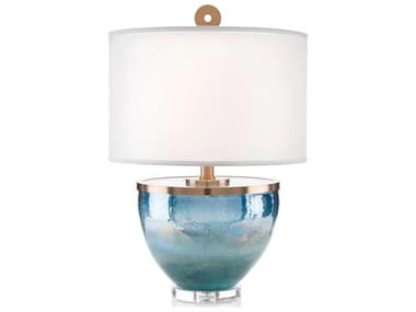 John Richard Islamorada Blue Glass Buffet Lamp JRJRL9702