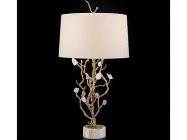 John Richard Quartz Bud Crystal Brass Buffet Lamp JRJRL9846