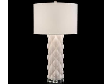 John Richard Billowy Textured White Buffet Lamp JRJRL9865