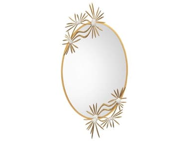 John Richard Starburst Brass Oval Wall Mirror JRJRM1232