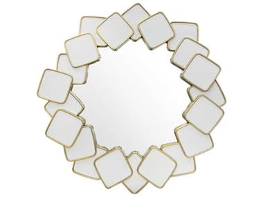 John Richard Overlap Gold Coast Round Wall Mirror JRJRM1393