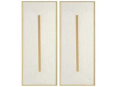 John Richard Alan Galbraith's Golden Barricade Wall Art Set of 2 JRJRO3089S2