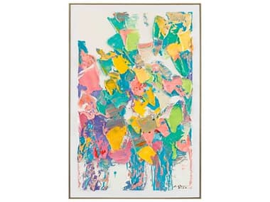 John Richard LM Zhou's Textural Brushstrokes-II Wall Art JRJRO3369