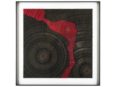 John Richard He Hongbin's Crimson Rift Wall Art JRJRO3415