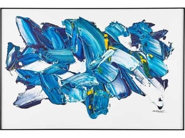 John Richard LM Zhou's Burst of Blue Wall Art JRJRO3450
