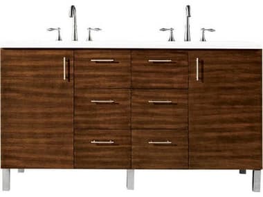 James Martin Metropolitan 60'' Double Vanity Cabinet JS850V60DAWT