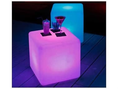 Schnupp Patio Outdoor Led Light 16''W x 16''D Cube with Remote JV60Q