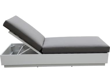 Schnupp Patio Mila Cushion Aluminum White Chaise Lounge JVSP103CLW