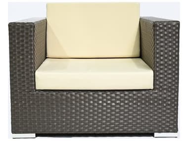 Schnupp Patio Venice Cushion Wicker Brown Lounge Chair JVSP24LCB