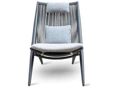 Schnupp Patio Alia Cushion Aluminum Charcoal Highback Lounge Chair JVSP73HBCCC