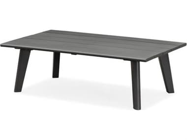 Schnupp Patio Caicos Aluminum Charcoal 47''W x 27''D Rectangular Coffee Table JVSP74CTC