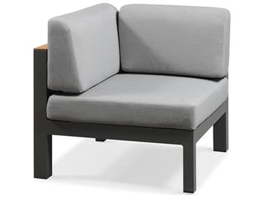 Schnupp Patio Cali Cushion Aluminum Charcoal Sectional Corner Lounge Chair JVSP75CORC