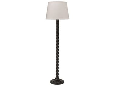 Jamie Young Barley Twist Black Floor Lamp JYC1BARLFLBK