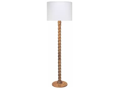 Jamie Young Barley Twist Natural Wood Floor Lamp JYC1BARLFLNA