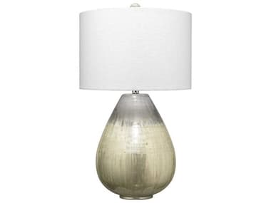 Jamie Young Etched Mercury Glass White Buffet Lamp JYC1DAMSMDMG