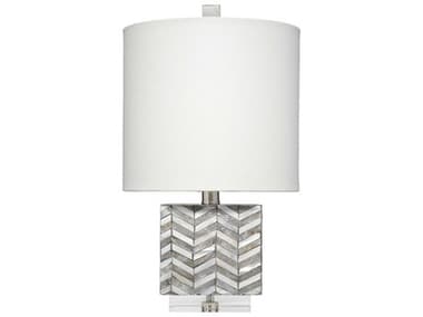 Jamie Young Garbo Mother of Pearl Grey Table Lamp JYC1GARBTLMOGR