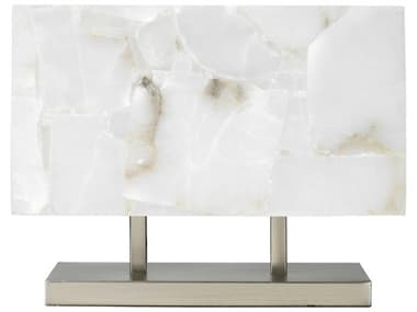 Jamie Young Ghost Alabaster &amp; Antique Silver 2 - Light Table Lamp JYC1GHHOTLAS
