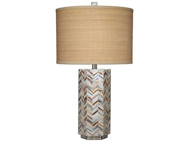 Jamie Young Lucille Mother of Pearl Blue Buffet Lamp JYC1LUCITLMOP