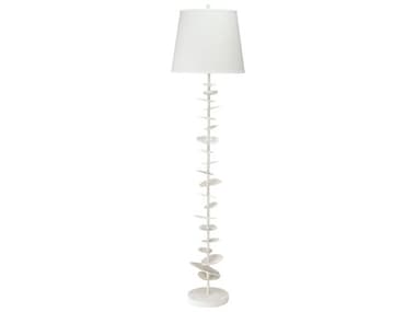 Jamie Young Petals 69" Tall White Gesso Floor Lamp JYC1PETAFLWH