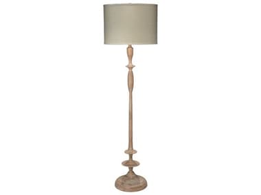 Jamie Young Petite Paro White Wood Floor Lamp JYC1PETIFLBW