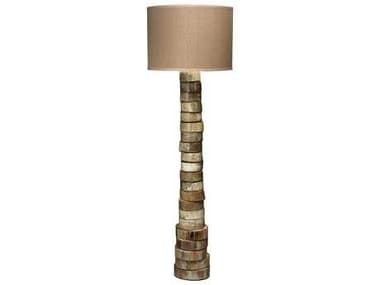 Jamie Young Stacked 60" Tall Horn Brown Floor Lamp JYC1STACFLHO