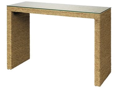 Jamie Young Captain Rectangular Glass Natural Console Table JYC20CAPTCONA