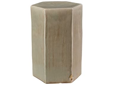 Jamie Young Porto Hexagon Ceramic Grey End Table JYC20PORTLGGR