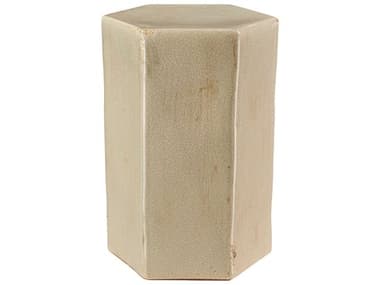 Jamie Young Porto Hexagon Ceramic Pistachio End Table JYC20PORTLGPS