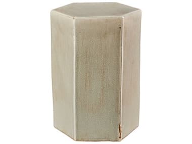 Jamie Young Porto Hexagon Ceramic Pistachio End Table JYC20PORTSMPS