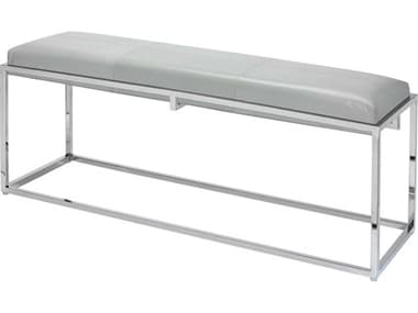 Jamie Young Shelby Dove / Nickel Accent Bench JYC20SHELBEDO