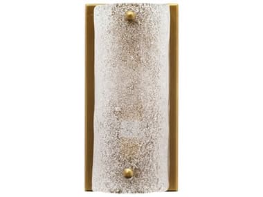 Jamie Young Moet 8" Tall 1-Light Antique Brass Glass Wall Sconce JYC4MOETRNDAB