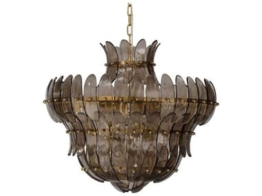 Jamie Young Arcade 10-Light Smoke Taupe Brass Chandelier JYC5ARCACHGR