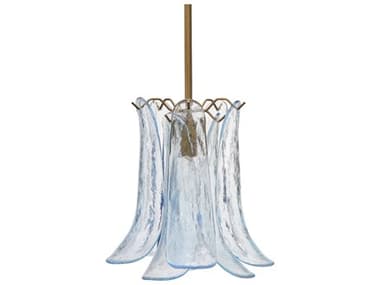 Jamie Young Cala 1-Light Pale Blue Brass Mini Pendant JYC5CALAPEBL