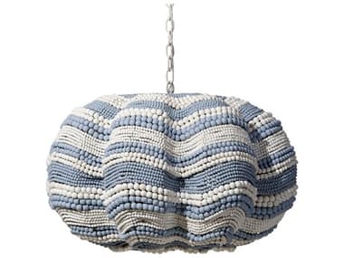 Jamie Young 4-Light Blue White Pendant JYC5CLAMXLBL