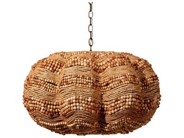 Jamie Young 4-Light Natural Brown Pendant JYC5CLAMXLNA