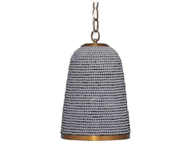 Jamie Young Creekside 1-Light Slate Blue Bell Mini Pendant JYC5CREEPESB