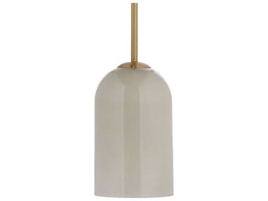 Jamie Young Holt 1-Light Taupe Gray Cylinder Mini Pendant JYC5HOLTPETA