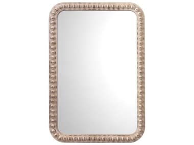 Jamie Young Audrey White Washed Wood Rectangular Wall Mirror JYC6AUDRRECTWH